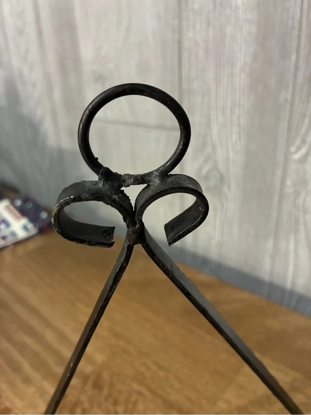 Black Decorative Iron Wall candle Hangers - Pair 9”x9”